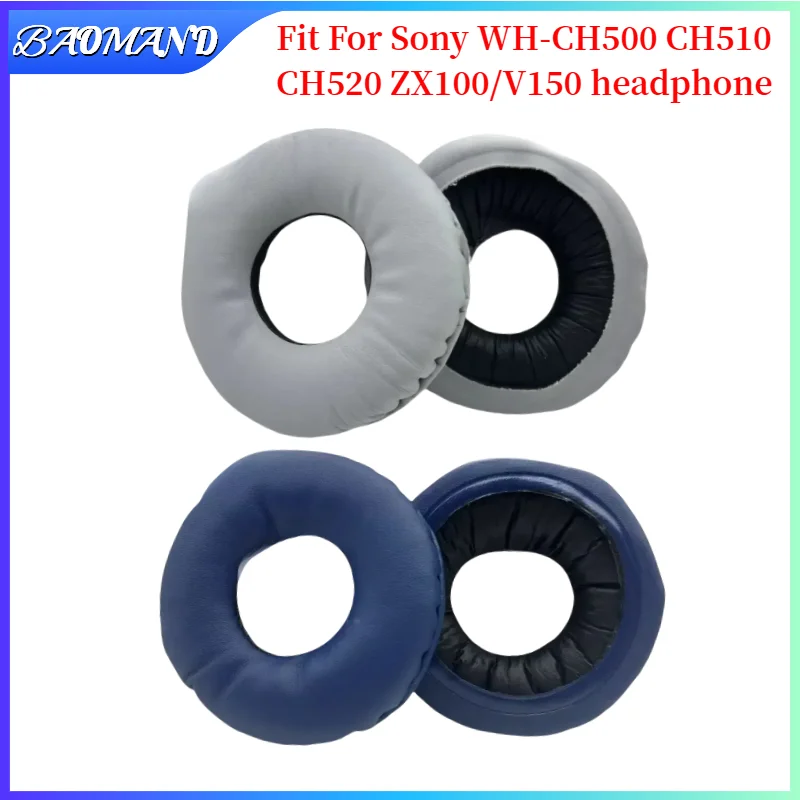 

BAOMAND For Sony WH-CH500 CH510 CH520 ZX100/V150 Headphone Headset 1 Pair Replacement Foam Ear Pads Pillow Cushion Cover