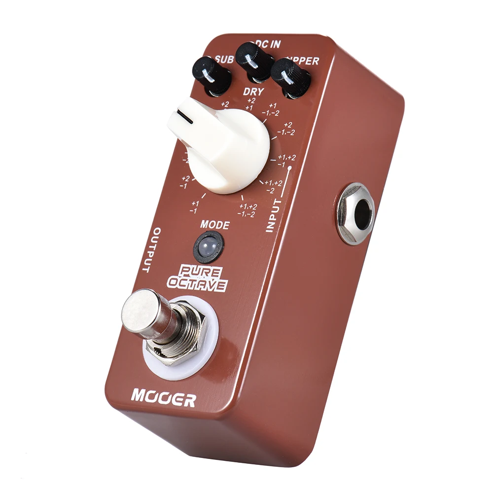 MOOER PURE OCTAVE Guitar Pedal Mini Octave Guitar Effect Pedal 11 Octave Modes True Bypass Full Metal Shell