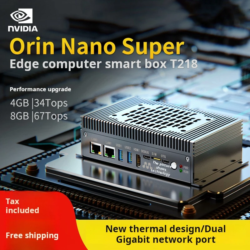 Tuwei T218/T818 NVIDIA Jetson Orin Nano AI Box - Xavier NX Kit, Edge Computing Device