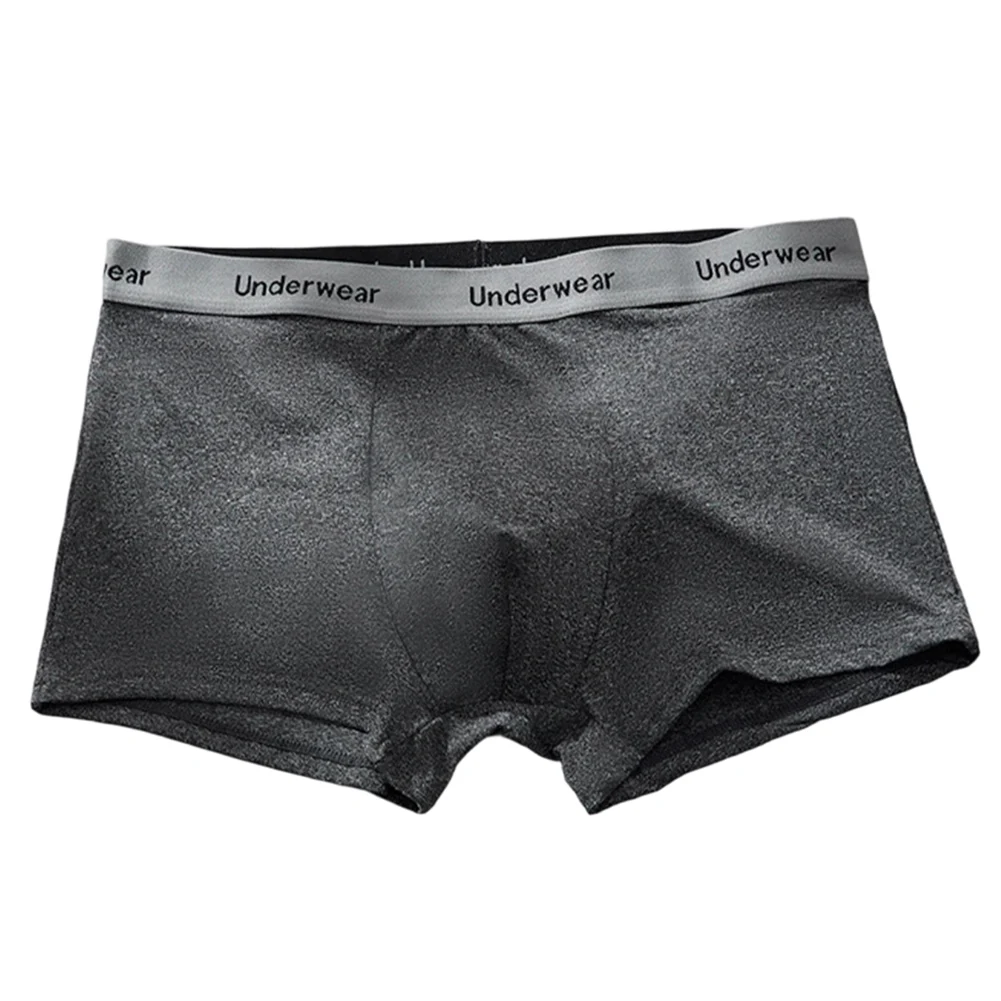 Men Soft Solid Breathable Boxer Shorts SolidUnderwear Sport UPouch Flat Angle Panties Lingerie Ultra Hot Calcinha Men's Clothing