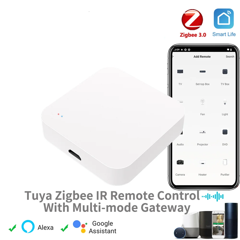 Tuya Zigbee Hub Wireless Multi Mode Gateway for Smart Home Automation for ZigBee Devices via Smart Life Tuya Smart Home