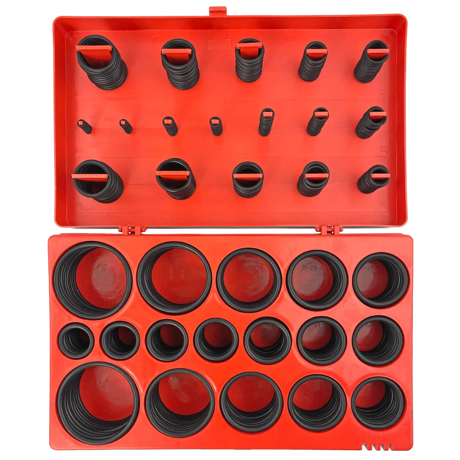 

419 PCS Set O-Ring Assortment 32 Size Nitrile Rubber Ring Seal O Ring Gasket Tool Kit for Plumbing Automotive and Faucet Repair