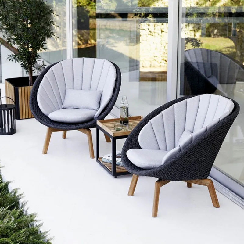 

Outdoor leisure sofa Nordic table and chair combination set Furniture Garden courtyard Terrace balcony