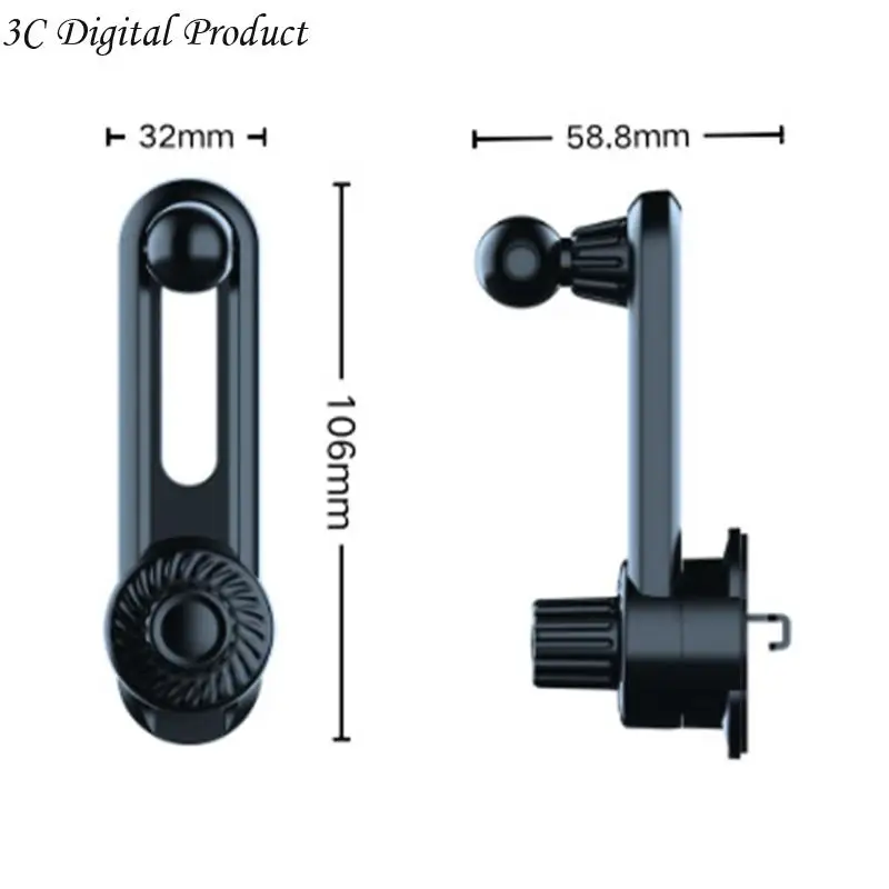 Регулируемая стержень для удлинителя головки шарика для держателя автомобильного телефона и приборной панели камеры Q84A