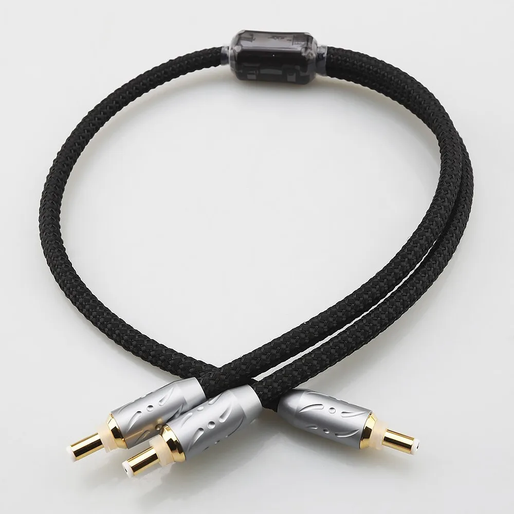 

Premium Viborg Pure Copper DC Plug 5.5mm DC2.1G DC2.5G OFC Copper Y Splitter DC Audio Power Cable