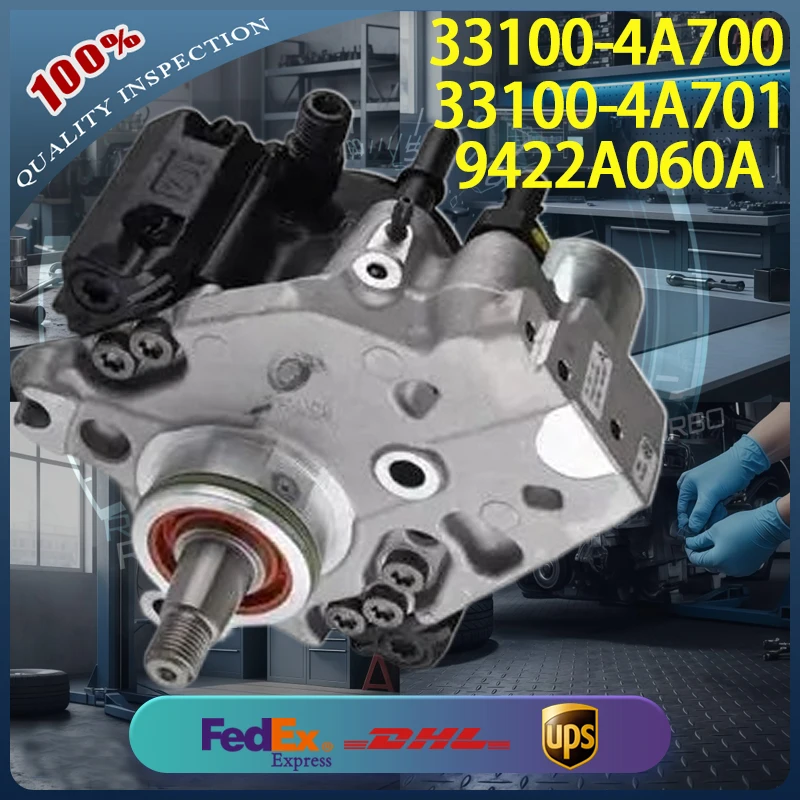 

High-Quality Diesel Common Rail Fuel Pump 33100-4A700. 33100-4A701 is Suitable for Hyundai H-1 Cargo and Traveli