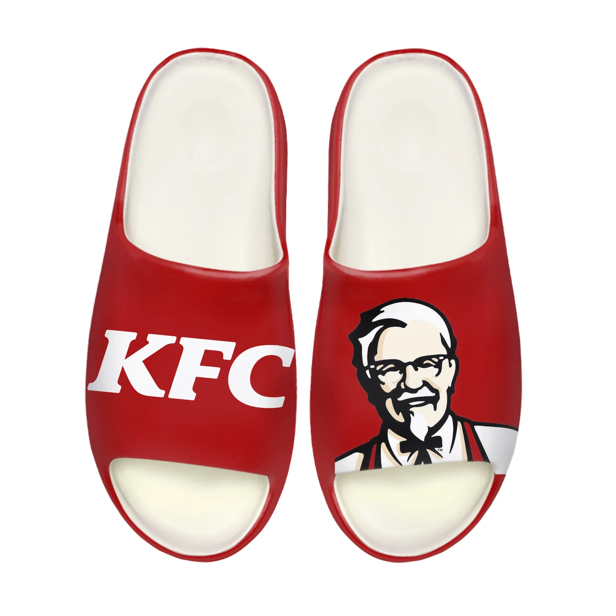 

Пляжные сандалии Kentucky Fried Chicken с мягкой подошвой, домашние шлепанцы, индивидуальные водонепроницаемые сандалии для мужчин, женщин и подростков, с эффектом ходьбы по облакам