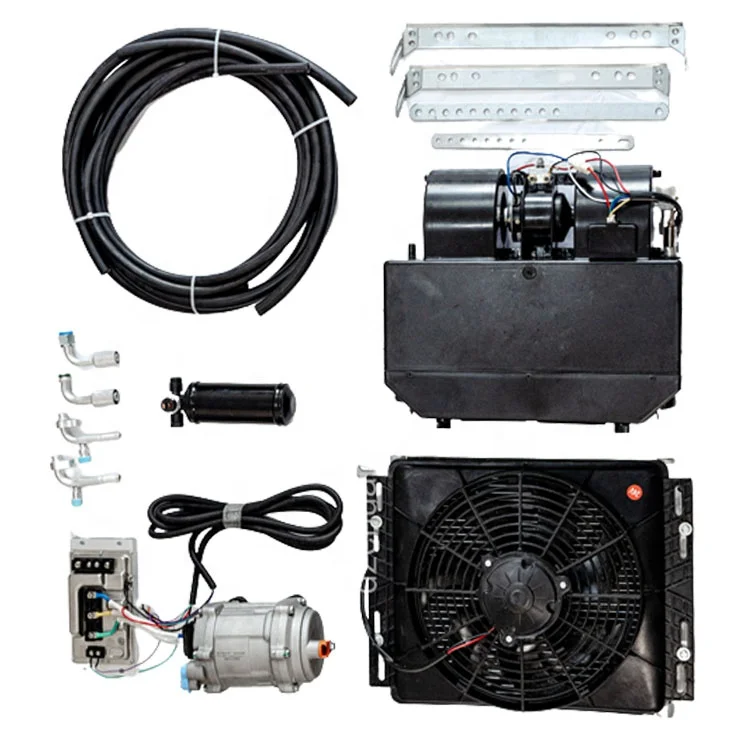 Kit AC Carro Elétrico, Ar Condicionado, Mudo, Undermount, 12 V