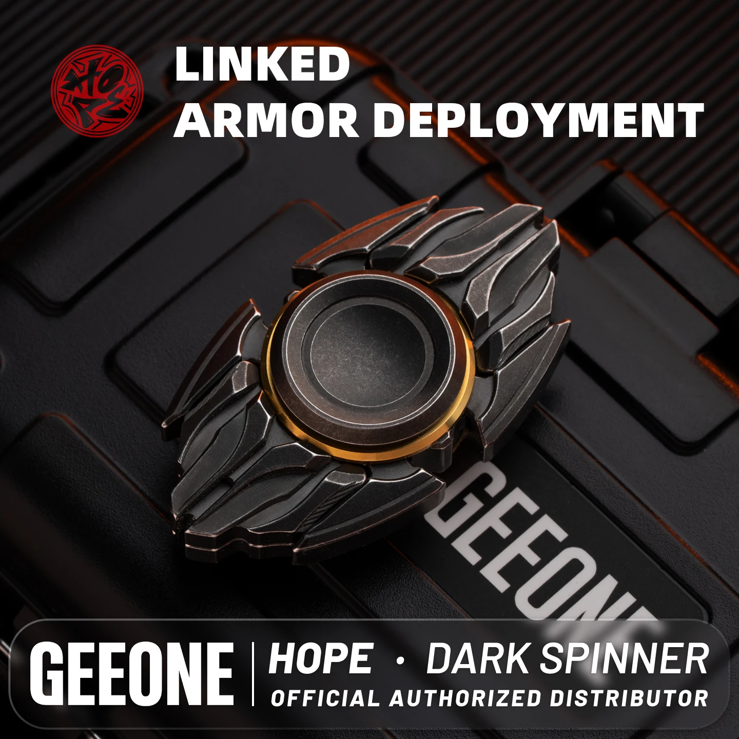 HOPE Open Armor Linkage Gyro Metal EDC Fidget Spinner Finger Gyro Stress Relief Toy For Adults Anti-Stress Desk Toy Christmas