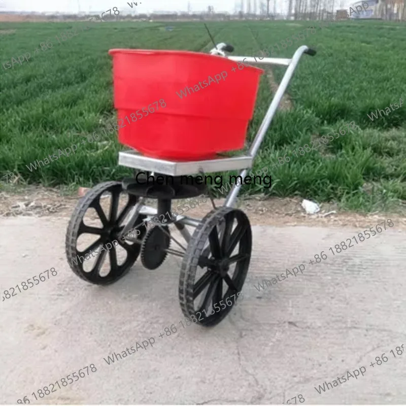 

Hand-pushed fertilizer spreader agricultural fertilizer spreader wheat fertilizer applicator