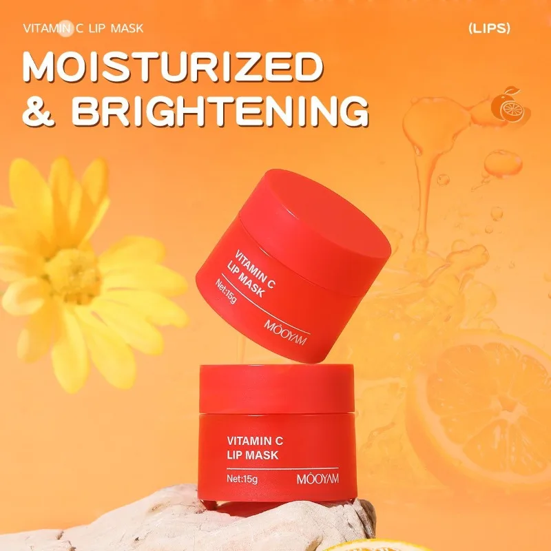 

Увлажняющая и отшелушивающая маска для губ с витамином С и цитрусов, удаляющая омертвевшую кожу, разглаживающая морщины на губах, универсальный бальзам для губ для дневного и ночного применения