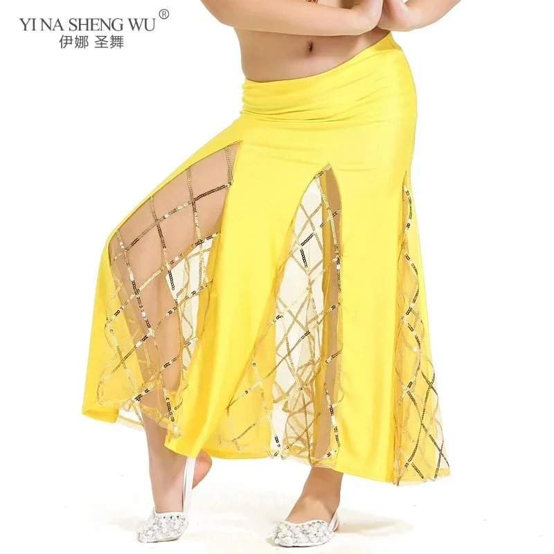 جديد للأطفال/الفتيات ملابس لطيفة عرض الرقص الشرقي تنورة ذيل السمكة 8 ألوان ملابس رقص البطن تنانير عالية الجودة #6