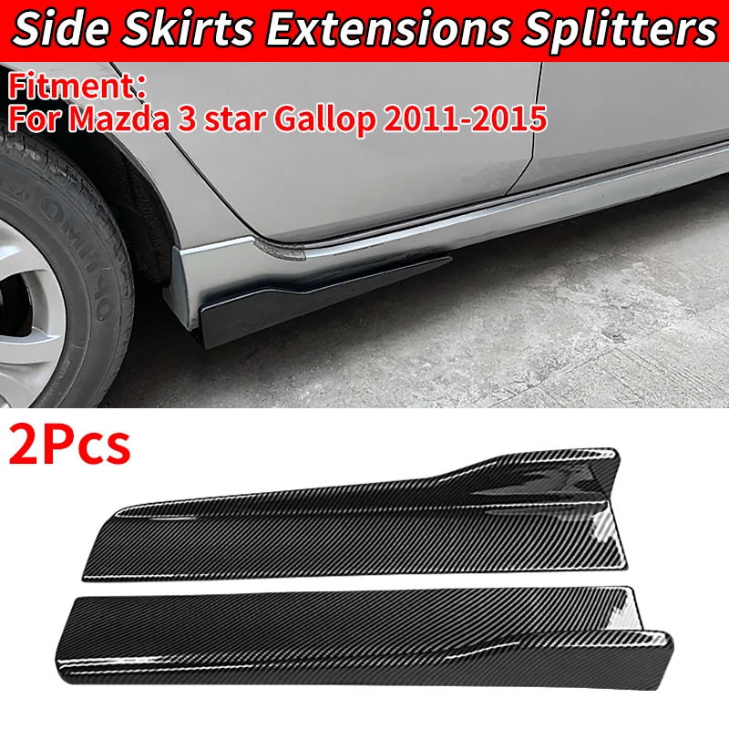 

For Mazda 3 Star Gallop 2011-2015 High Quality Car Side Skirt Bumper Spoiler Lip Angle Splitter Diffuser Winglet Anti-Collision