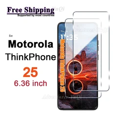 Screen Protector For Motorola ThinkPhone 25 6.36 inch Tempered Glass HD Crystal Clear Mica 9H Anti Scratch Case Friendly