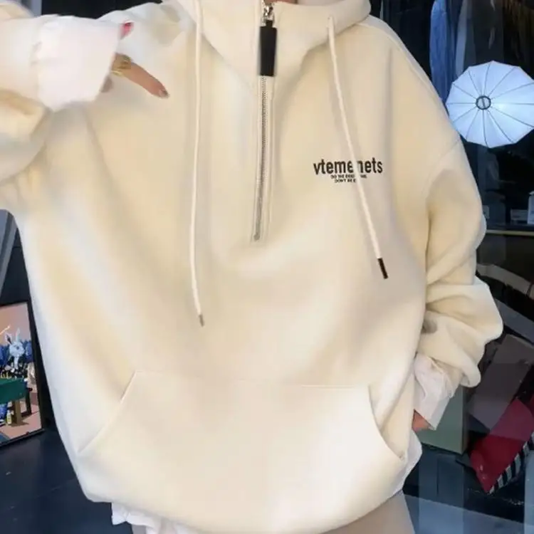 プラスサイズ 300 Pou Faionable レディース プリント Fce パーカー 秋冬 f ジッパー ジャケット 韓国 Sle ルーズフィット コート