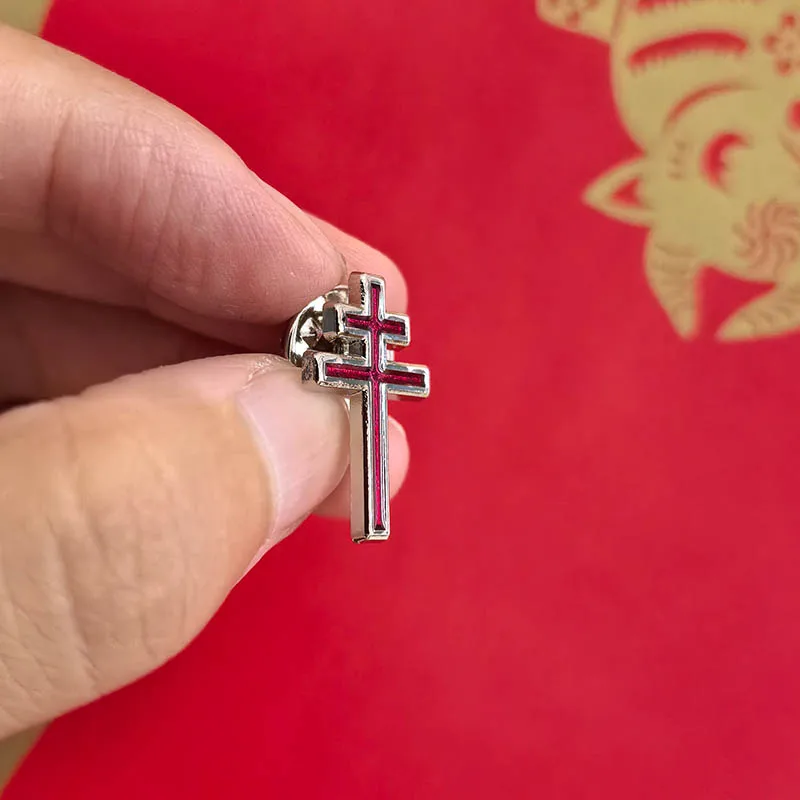 50pcs 33rd Degree Scottish Rite Soft Enamel Cross Pins Masonic Lapel Pin Free Masons Masonry Brooch Freemason Metal Badge Craft