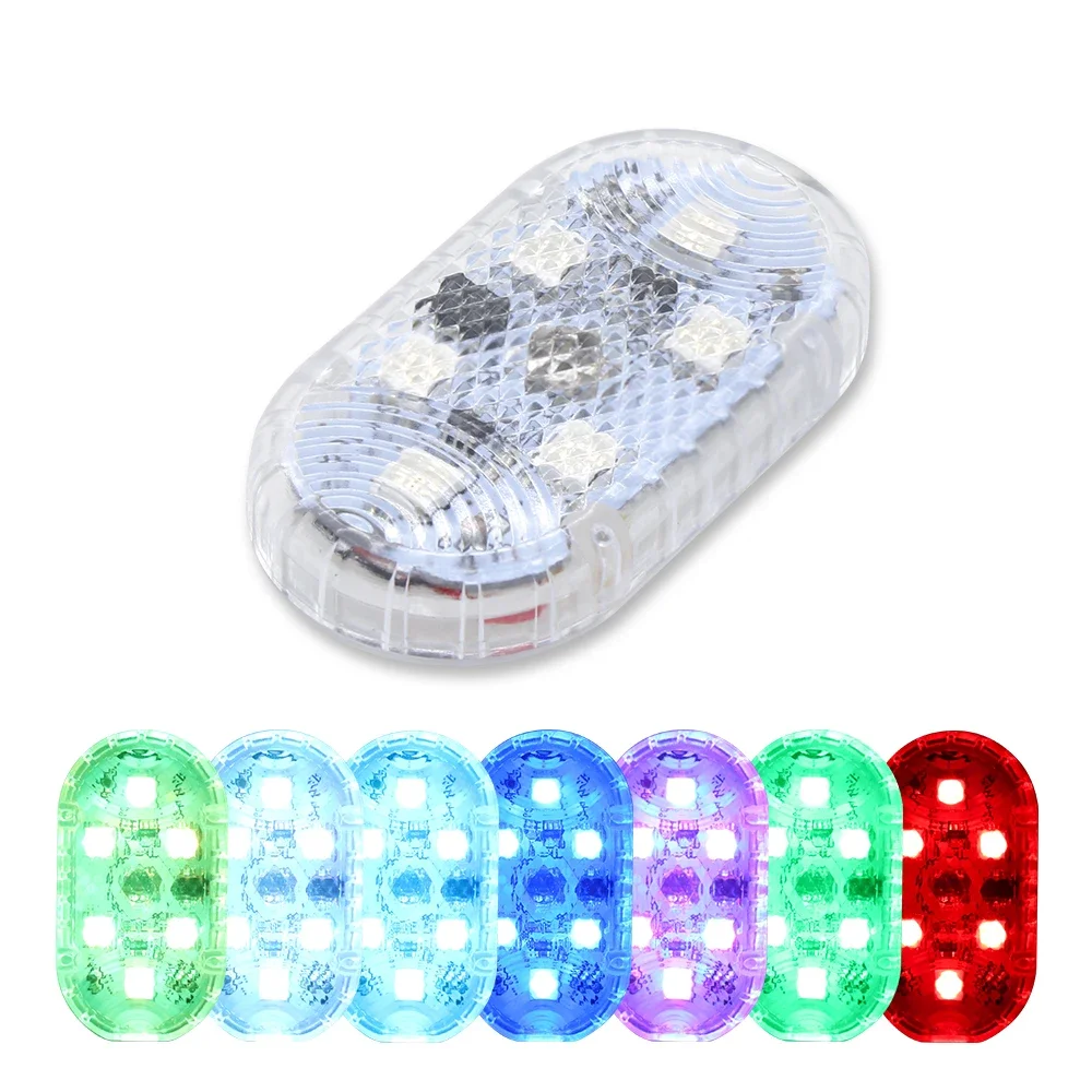

Car Mini Touch Light LED USB Touch Sensor Wireless Colorful Car Reading Light Ceiling Lamp Decorations Roof Interior Lighting