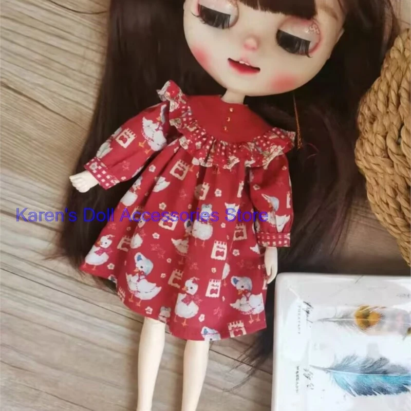 

Новая милая красная юбка 2026 года (1 шт.) для кукол Landoudu/Blythe (подходит для Lulu, YMY24, OB22, 24, 26, Zone, Jenny)