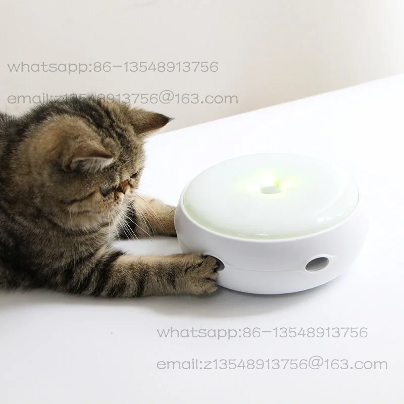 Donut Smart Automatic Cat Teaser Electric Feather Cat Teaser Cat Self-Hi Toy