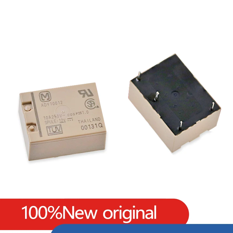 

2PCS Original imported relay ADY10012 4 feet 10A DC12V monostable type