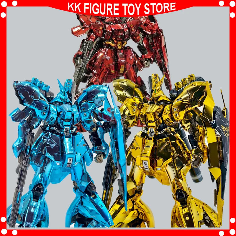 

SIHAI model RG 1/144 MSN-04 Sazabi Electroplated version Assembly Model Kits Anime Action Figure mode Plastic Robot toys