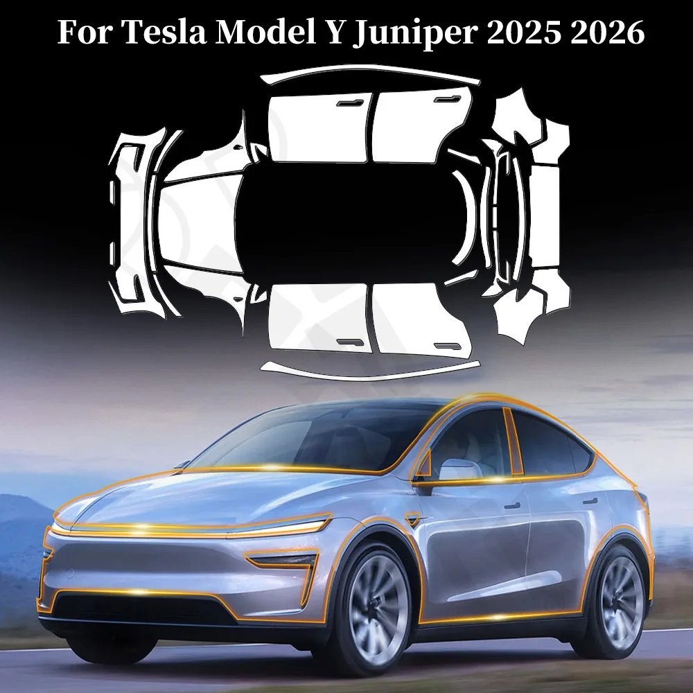 

8.5Mil TPU Paint Protection Film For Tesla Model Y Juniper 2025 2026 Car Clear Bra PPF Anti-Scratch Resistant Sticker Accessorie