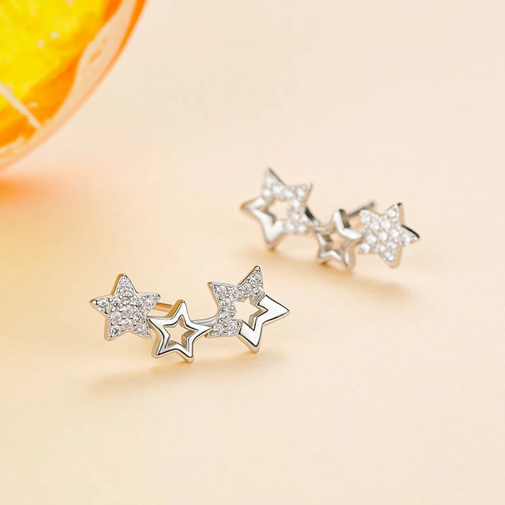 PuBang Fine Jewelry Real 925 Sterling Silver High Carbon Diamond Classic Stud Earrings for Women Party Engagement Gift Wholesale