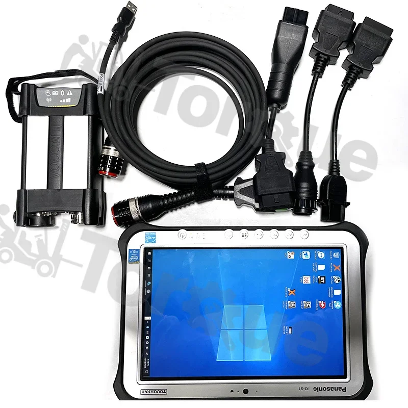 

For Vocom2 88894000 PTT V2.8 VOCOM II for Renault UD MACK Heavy Duty Truck Bus Diagnostic Tool+FZ G1 Tablet