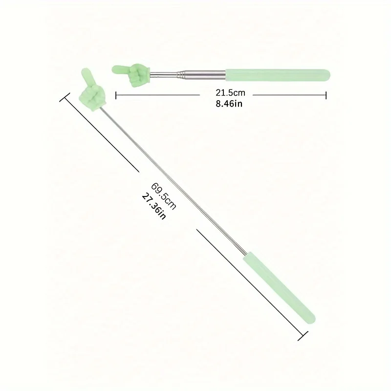 3Pcs Telescoping Teacher Pointer Colorful Retractable Teacher Hand Pointer for Classroom Reading Pointer