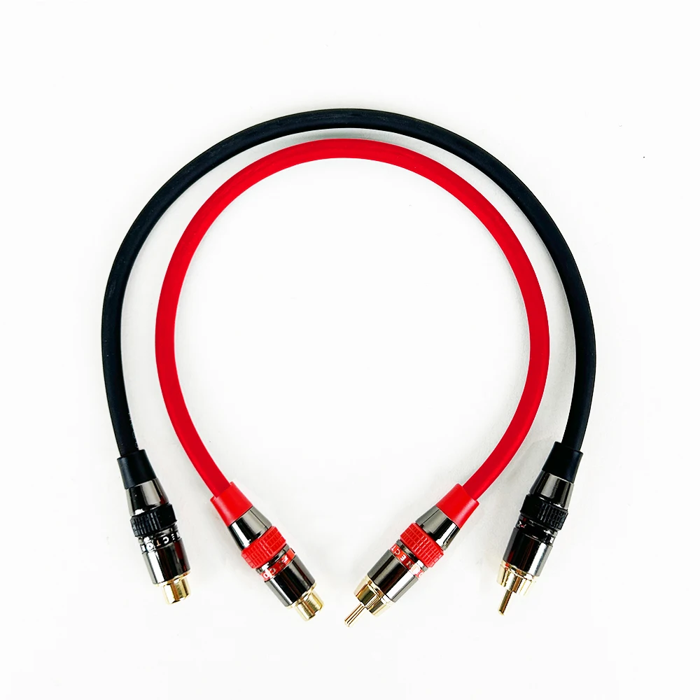 2PCS/Pair RCA To RCA Cables Male To Male Aux Audio Cable for Home Theater HDTV TV DVD CD Loudspeaker Box Power Amplifier 0.3-20M