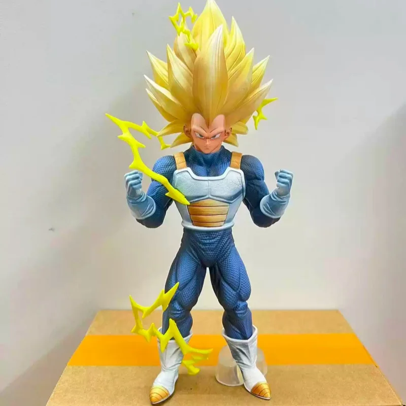 

30cm Hy Dragon Ball 3 Gk Super Vegeta Super Saiyan Pvc Anime Figure Collectible Model Desktop Ornament Trendy Toy Birthday Gift