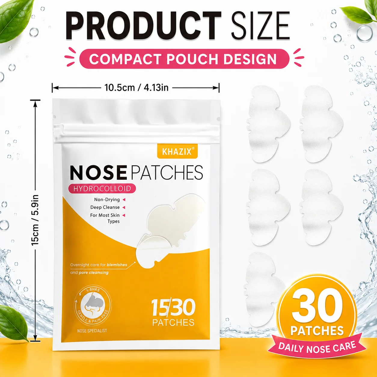 30pcs Nose Patch, Deeply Cleansing And Rejuvenating Nose Skin, Unclogging Pores, For Smooth And Clear Nose Skin