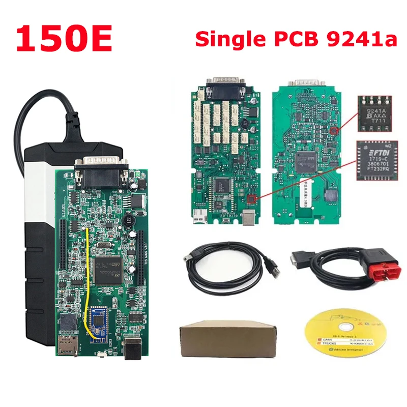 DS150E Single Board Multidiag Pro 2021 With Keygen TCS Pro BT Multi Car Truck OBD2 Scanner DS TCS Pro+ Diagnostic Tool Till 2023