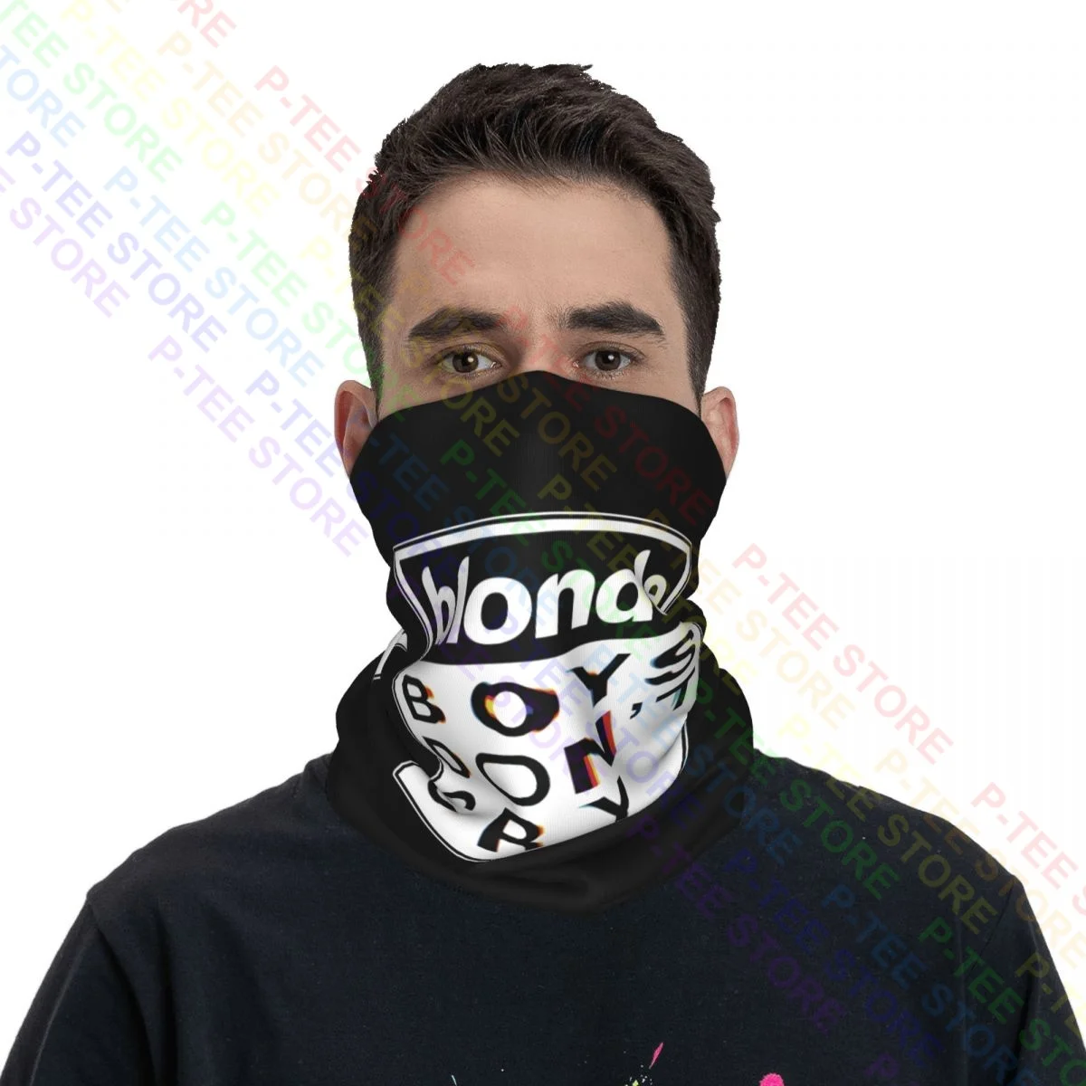 Blonde Boys Don\'T Cry Tour Ocean Music Concert Frank Solo Neck Gaiter Bandana Scarf Face Mask Ourdoor