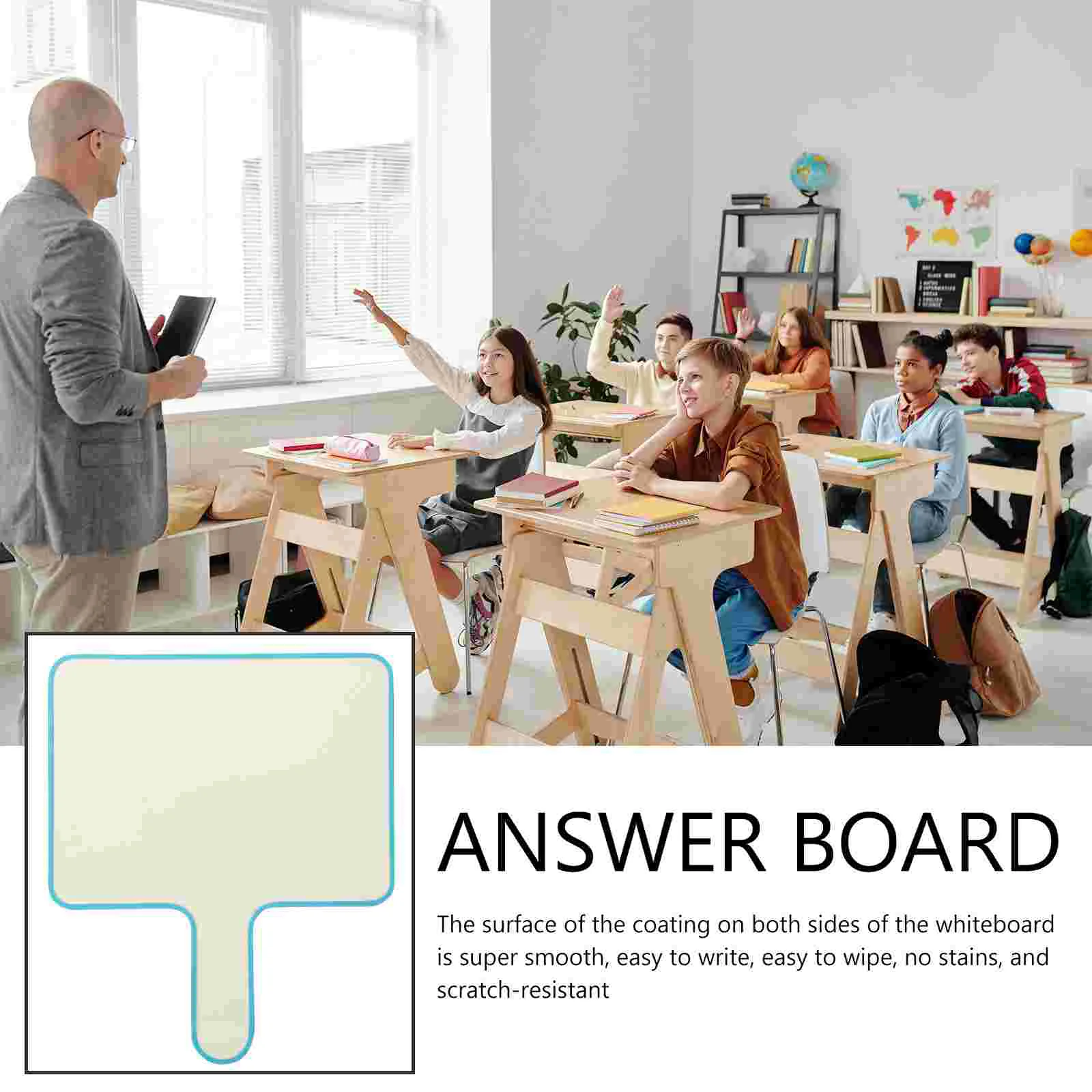 Mini Whiteboard Portable Answer Writeable Quick Response Boards Magnetic Handheld