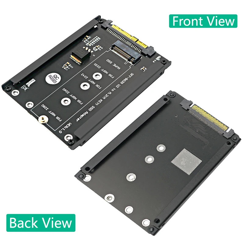 Riser Konverter m.2 nvme Schlüssel m ssd zu SFF-8639 U.2 Adapter mit Rahmen halterung für PC-Desktop-Unterstützung 2230 2242 2260 2280 m. 2 ssd