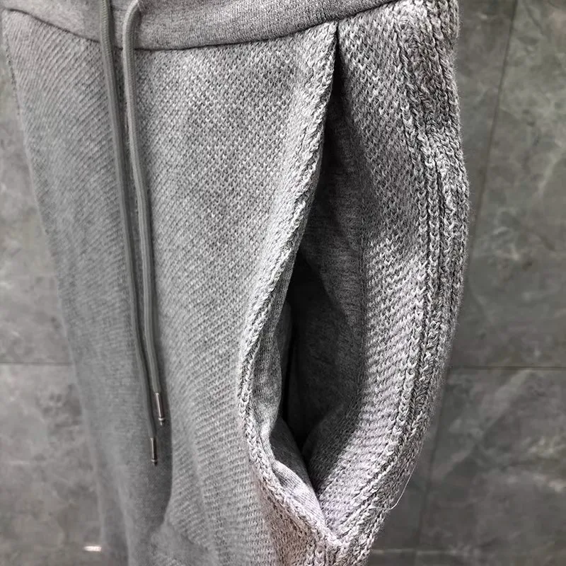 Men's Shorts Summer Causal Soft Cotton korea Fashion Drawstring Running Sport Grey High Quality Luxury Loose Shorts Male