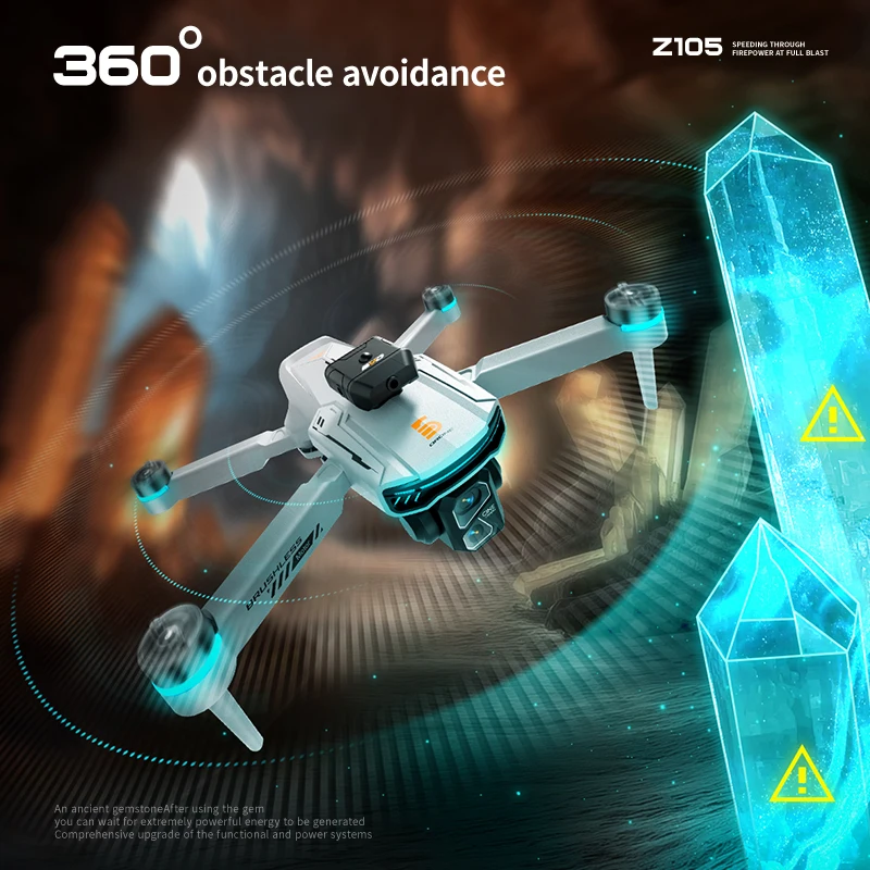 Novo z105 drone 1080p câmera hd fluxo óptico 5g wifi fotografia aérea profissional sem escova full surround drone quadcopter brinquedo