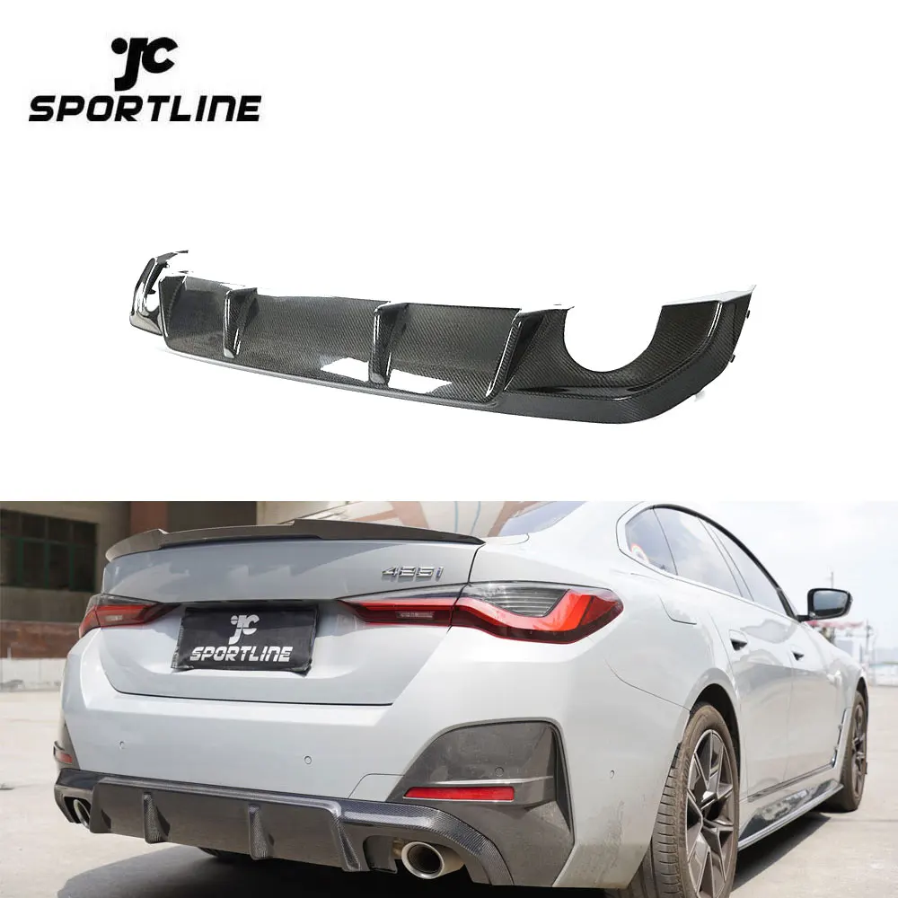 

Carbon Fiber Rear Bumper Diffuser Lip Spoiler For BMW 4 Series G26 M440i M-SPORT 2021 2023