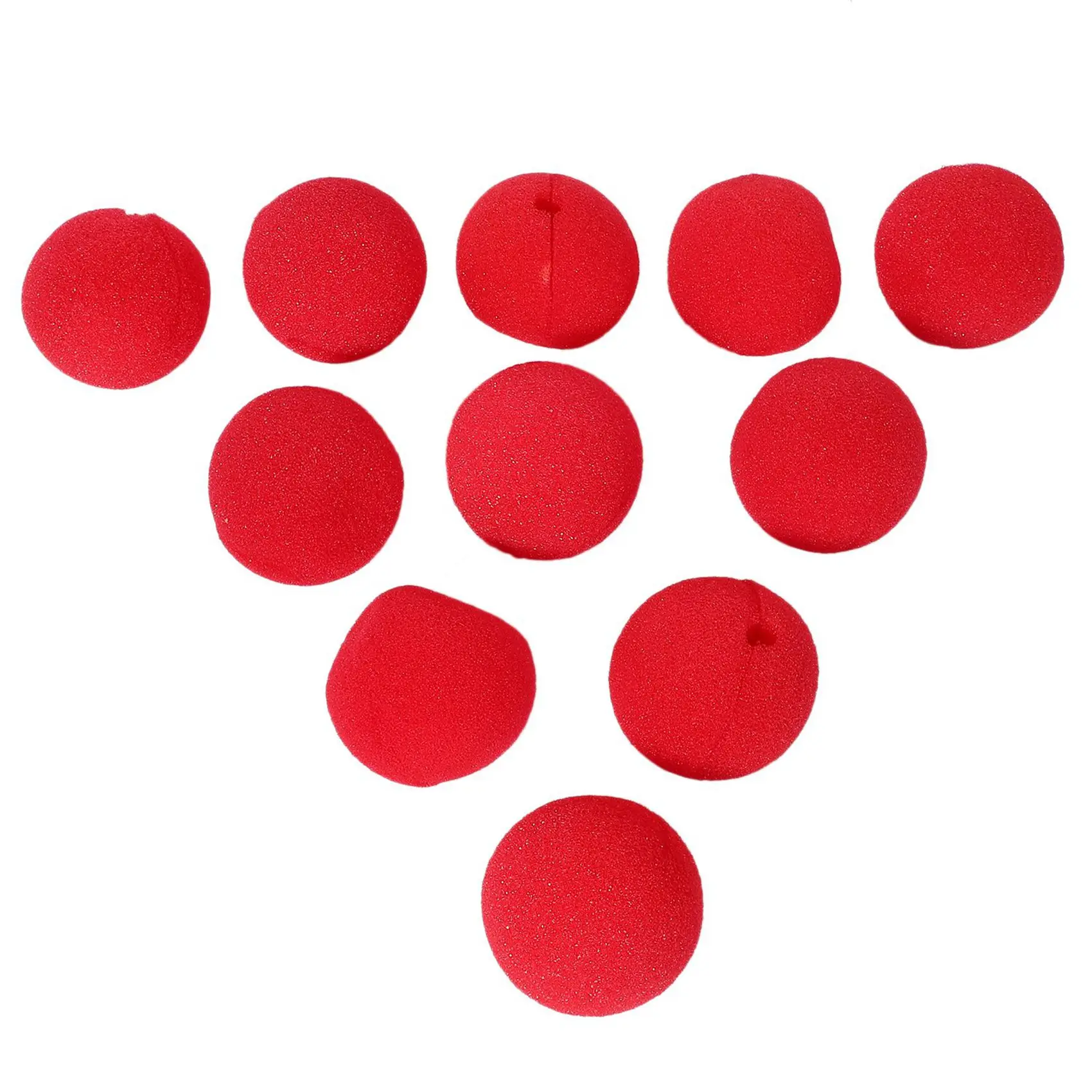 AS95-20 個愛らしい赤いボールスポンジピエロ鼻パーティー結婚式の装飾クリスマスハロウィンコスチュームマジックドレス