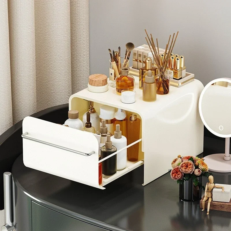 

Kitchen Shelf Drawer Type Kitchen Teacup Seasoning Shelf Multipurpose Light Luxury Cosmetics Storage Rack