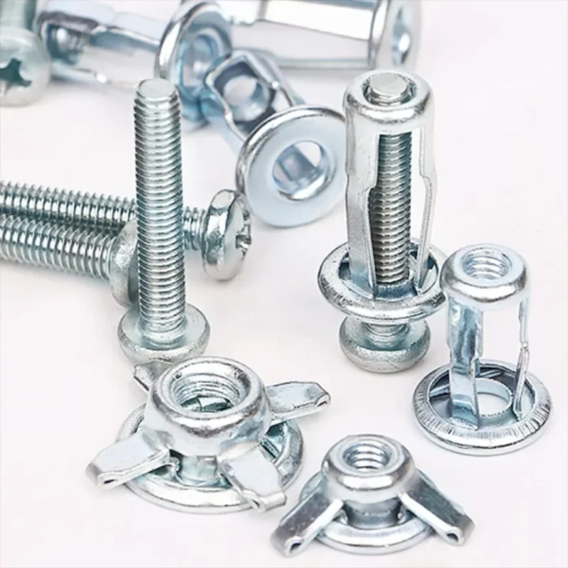 30pcs M4 M5 M6 Petal Expansion Screw Bolt Jack Nuts Fixings Dowels for Hollow Wall Petal Rivet Lock Bolt Board