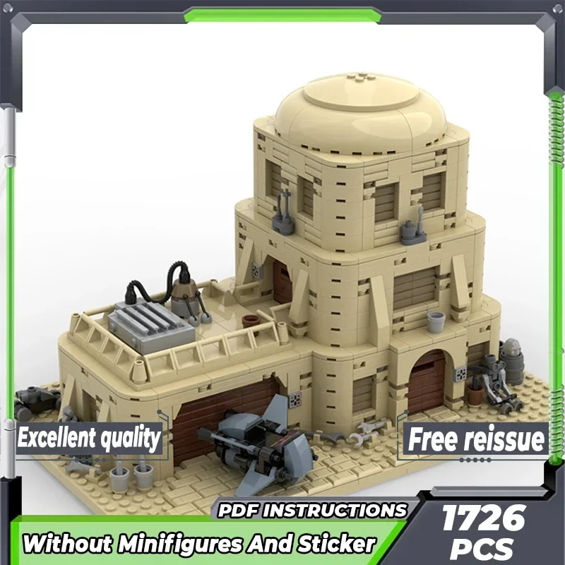 Moc Mattoni da costruzione Star Movie Modello Speed Bike Desert House Tecnologia Blocchi modulari Regali Giocattoli di Natale Set fai da te Assemblaggio