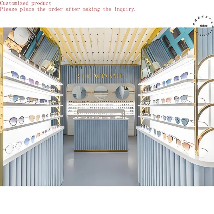 

Custom.Современные двусторонние полки для супермаркетов из Китая Поставщик XMY Сверхмощная оптическая витрина для магазинов 3D Concept Metal M