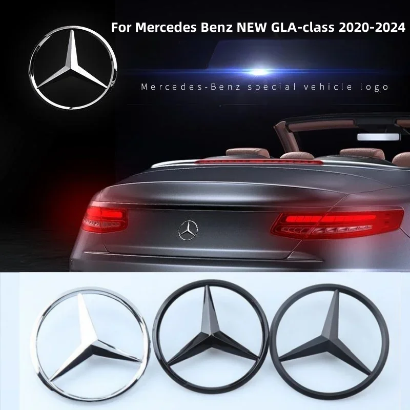 

Mercedes Logo Badges Cover Decal 3D ABS Car Rear Trunk Emblem Sticker For Mercedes Benz AMG GLA-class H247 2020-2024 A2478170500