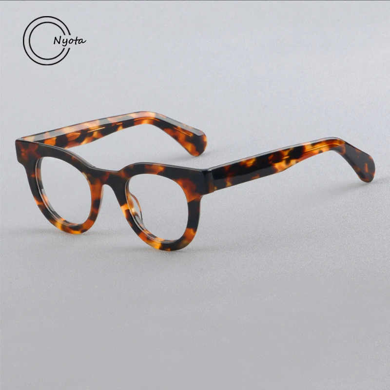 

Retro Oval Acetate Glasses Frame Women Fashion Optical Eyewear Myopia Reading Men Personalized Handmade Trend Eyewear