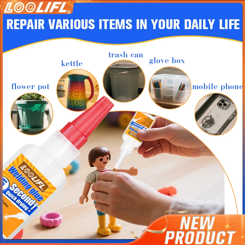 غراء لحام زيتي من لوليفل غراء لحام زيتي فائق القوة للبلاستيك والمعادن لحام الخشب الخشب المعدني الزجاج السيراميك إصلاح المجوهرات غراء متعدد الأغراض غراء أصلي زيتي. #4