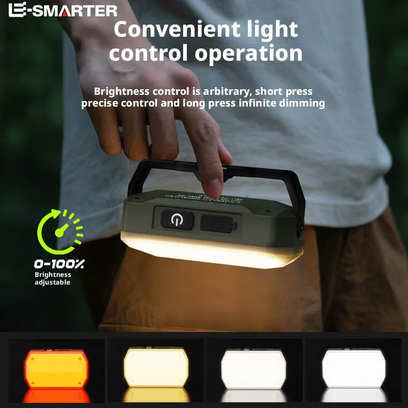 Portable Outdoor Camping Lantern Super Long Battery Life Rechargeable Emergency Light Strong Magnet Work Light for Repair