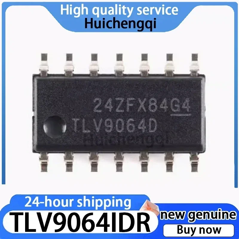10PCS Genuine TLV9064IDR TLV9064D SOIC-14 4-channel Operational Amplifier Chip