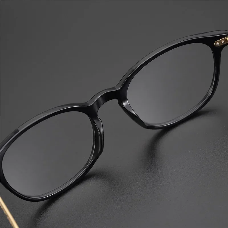 Optical Lenses for Men OV5338U Retro Round Vintage Acetate Eye Heath Spectacle Eyeglasses Myopia Optical Eyewear Frames